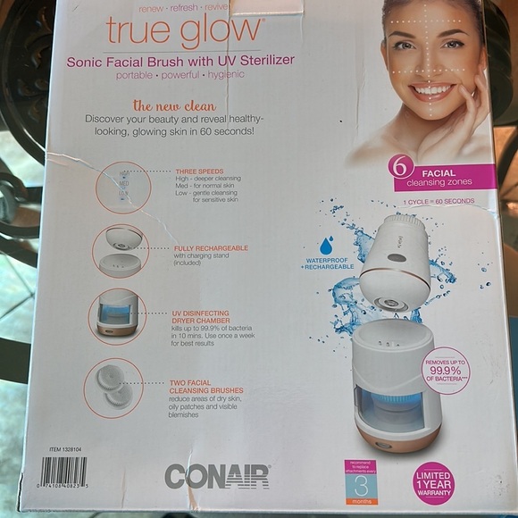Conair - Sonic Advantage Facial Brush Pod with Induction charging - White - Picture 8 of 10